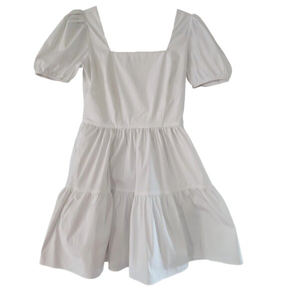 Like New White Waverly Grey Shorty Dress Sz S - Picture 1 of 4